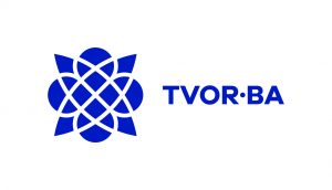 TVOR•BA logo horizontálne modré