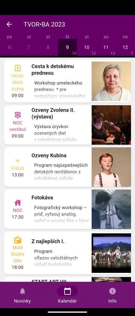 TVOR•BA 2023 Mobilná aplikácia