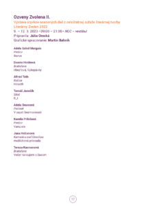 TVOR•BA 2023 Bulletin strana 17